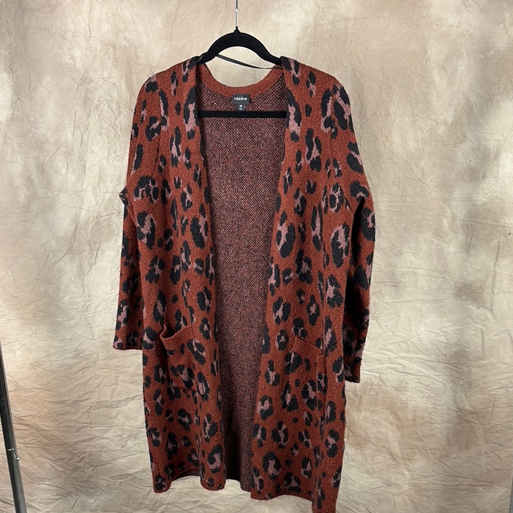 Torrid Cheetah Spotted Cardigan